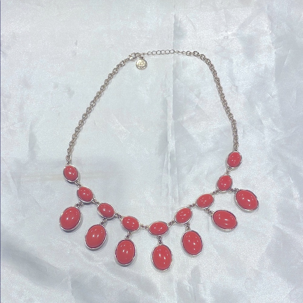 New Liz Claiborne Coral Fashion Necklace